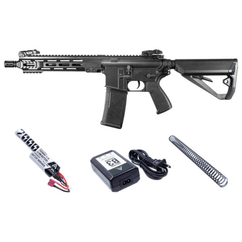 Arcturus LWT MK-I CQB 10 AEG Sport ARC SE Airsoft Rifle Starter Pack, Black