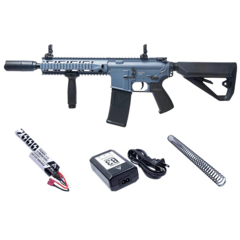 Arcturus LWT MK-II CQB 10 AEG Sport ARC SE Airsoft Rifle Starter Pack, Grey