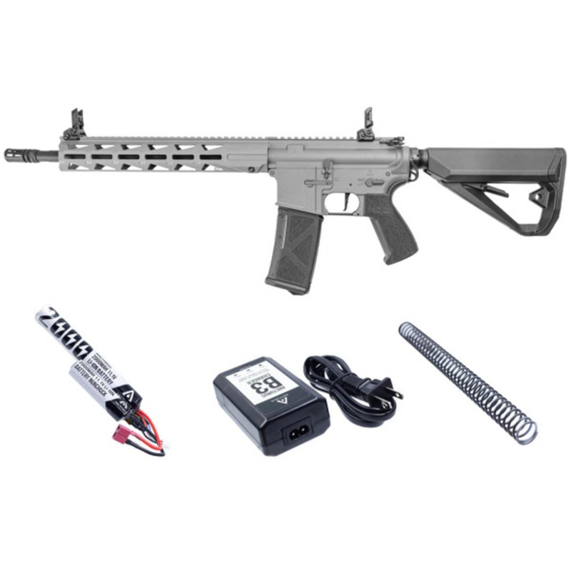 Arcturus LWT MK-III Carbine 12 Sport AEG SE Airsoft Rifle Starter Pack, Grey