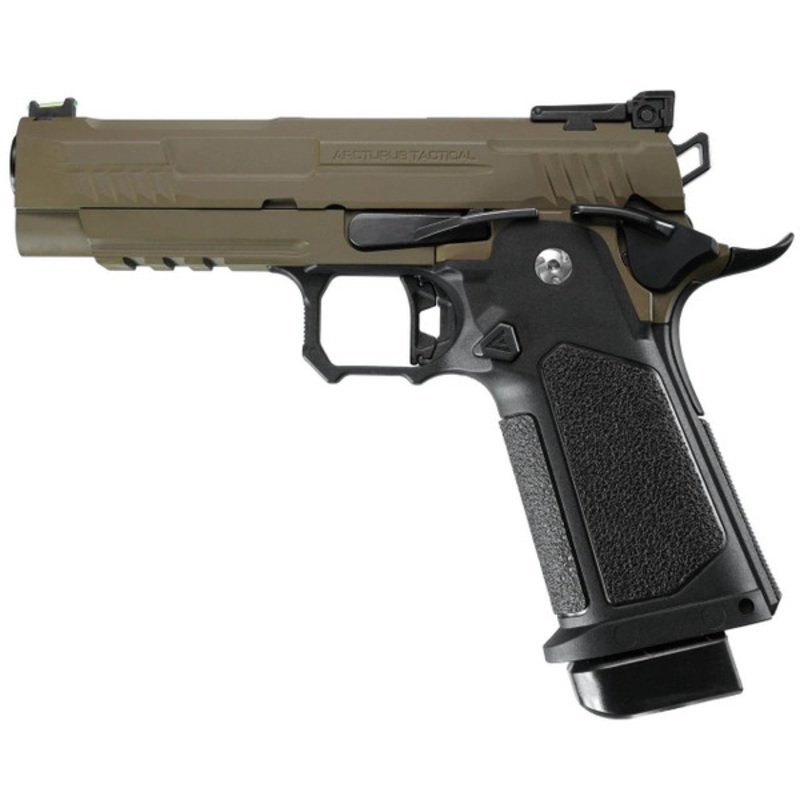 ARCTURUS Vanguard 4.3 Hi-Capa GBB Airsoft Pistol, Black/Tan