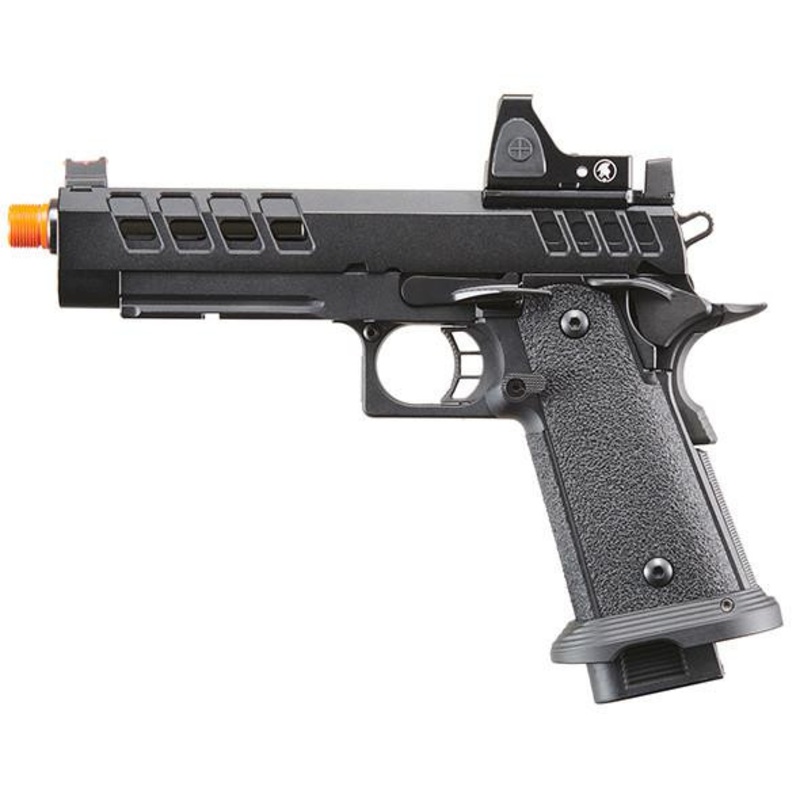 Custom Lancer Tactical ACHILLES Heracles Hi-Capa GBB Airsoft Pistol, Black