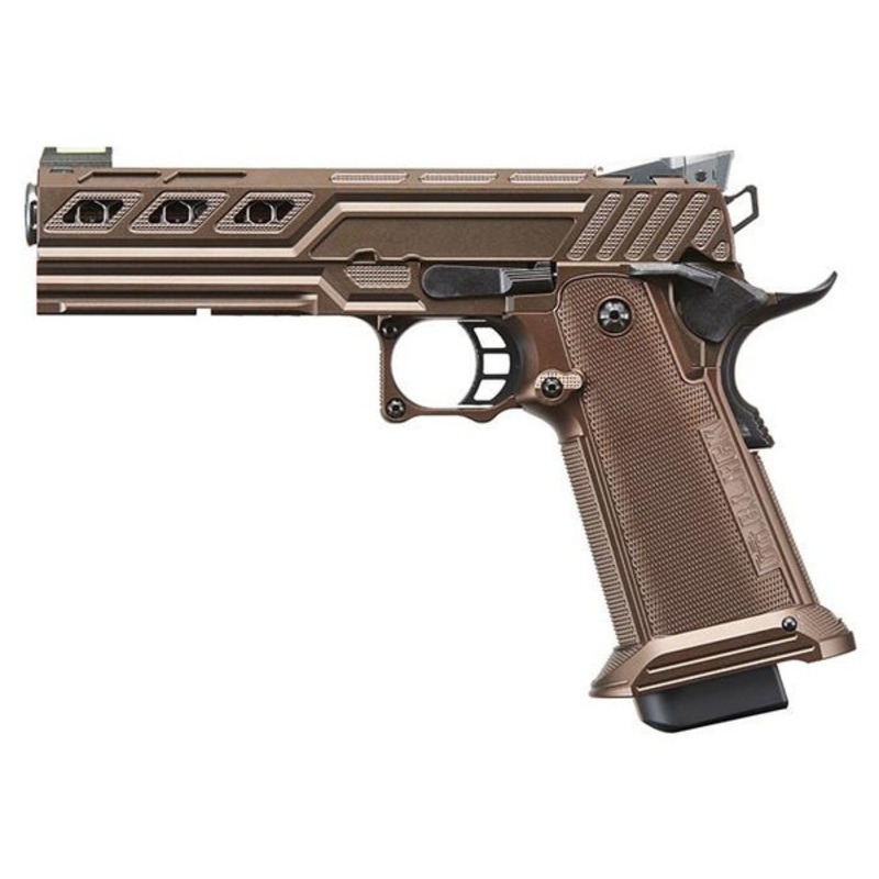Dr. Black Dune Wolf Custom 5.1 Hi-Capa GBB Airsoft Pistol, Tan
