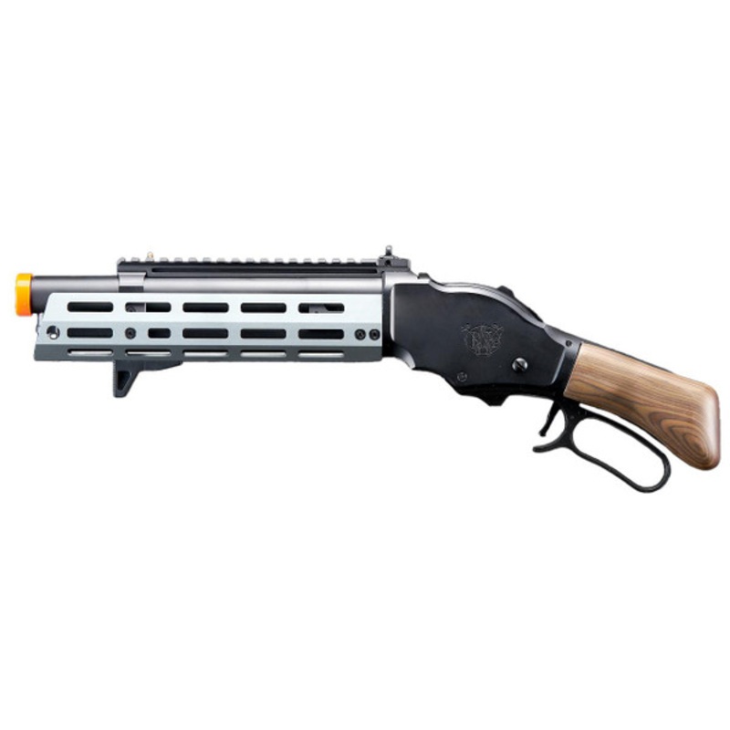 Golden Eagle Alpha Tactical Production A.T.87 Compact Lever Action Gas Airsoft Shotgun, Gray