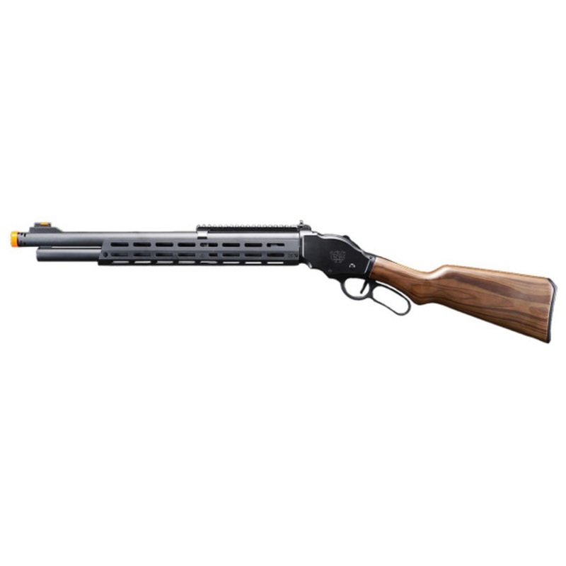 Golden Eagle Alpha Tactical Production A.T.87 Long Barrel Lever Action Gas Airsoft Shotgun, Black