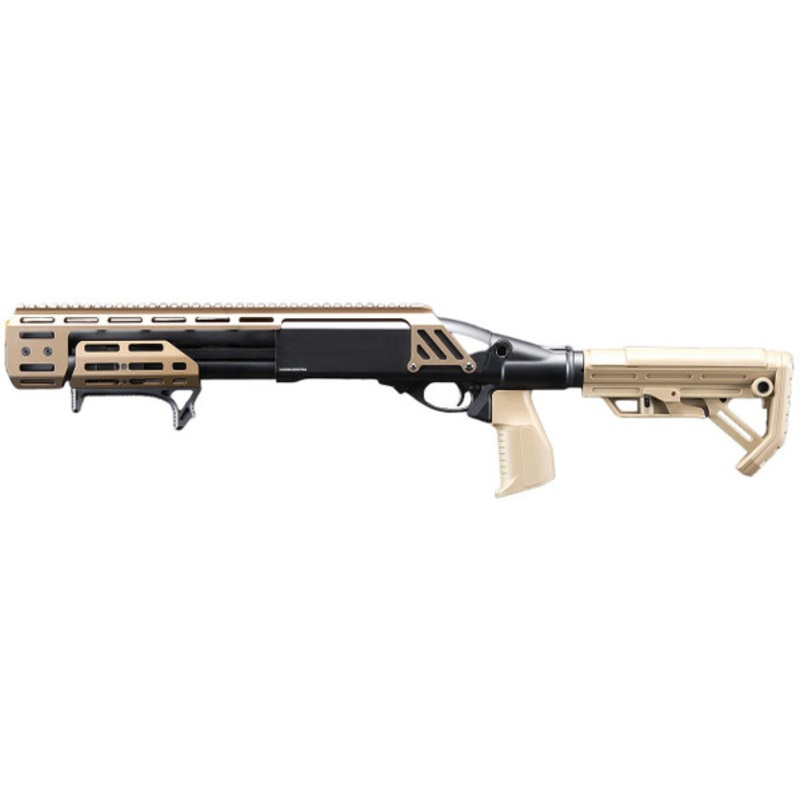 Golden Eagle Alpha Tactical Production A.T.P. Doomsday Gas Pump-Action Airsoft Shotgun, Tan