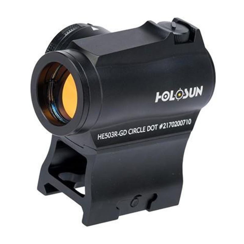 HOLOSUN Circle Dot Sight w/ Gold Reticle, Black