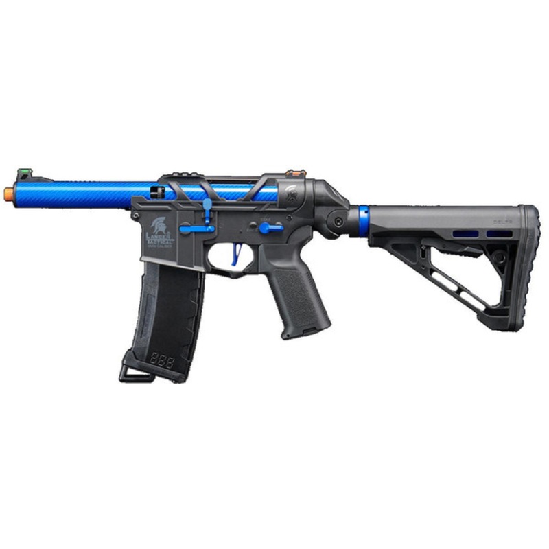 Lancer Tactical AirTac Customs Gen 3 Airsoft AEG Rifle, Blue/Black