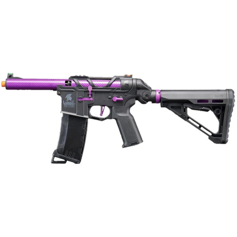 Lancer Tactical AirTac Customs Gen 3 Airsoft AEG Rifle, Purple/Black