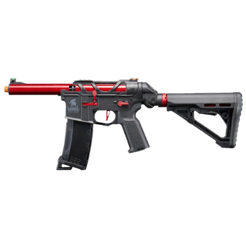 Lancer Tactical AirTac Customs Gen 3 Airsoft AEG Rifle, Red/Black