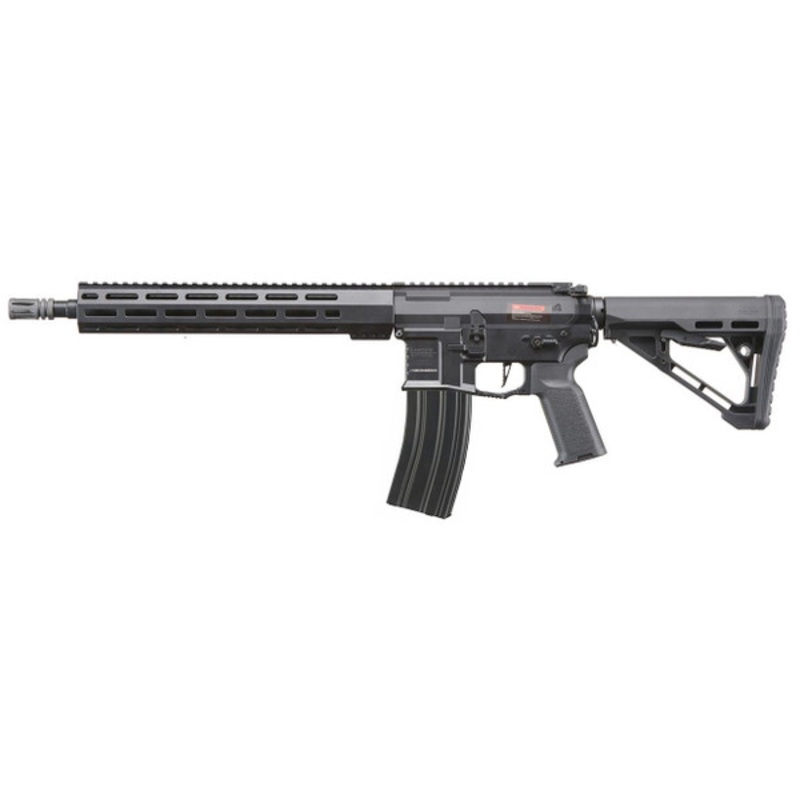 Lancer Tactical Gen 4 Predator SBR Airsoft AEG Rifle w/ PTS SR 12.5 Rail System & Nebula II ETU, Black