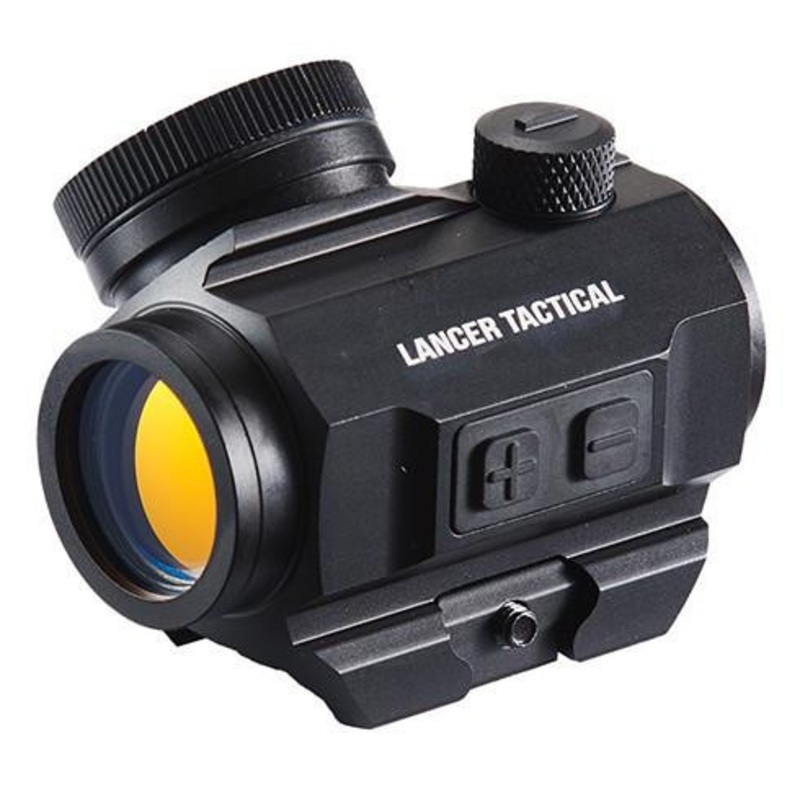 Lancer Tactical M1KC Rechargeable Red Dot Scope, Black