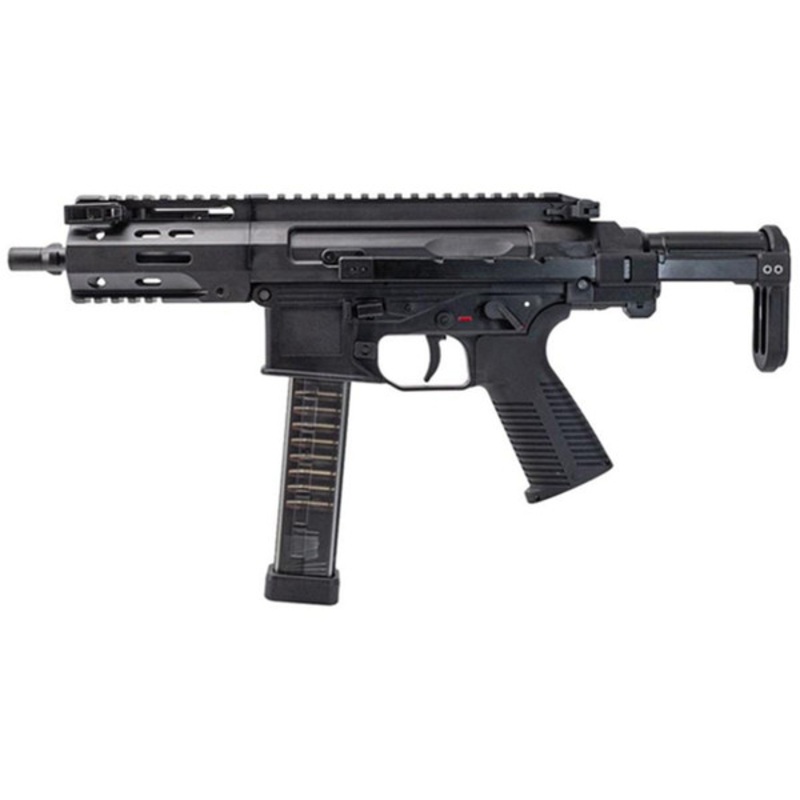 Maruyama 5PC-9 PRO PDW GBB Airsoft SMG Rifle, Black