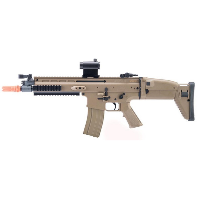 6mmProShop FN Herstal Licensed SCAR-L Airsoft AEG Rifle w/ Zeus Mosfet, Tan