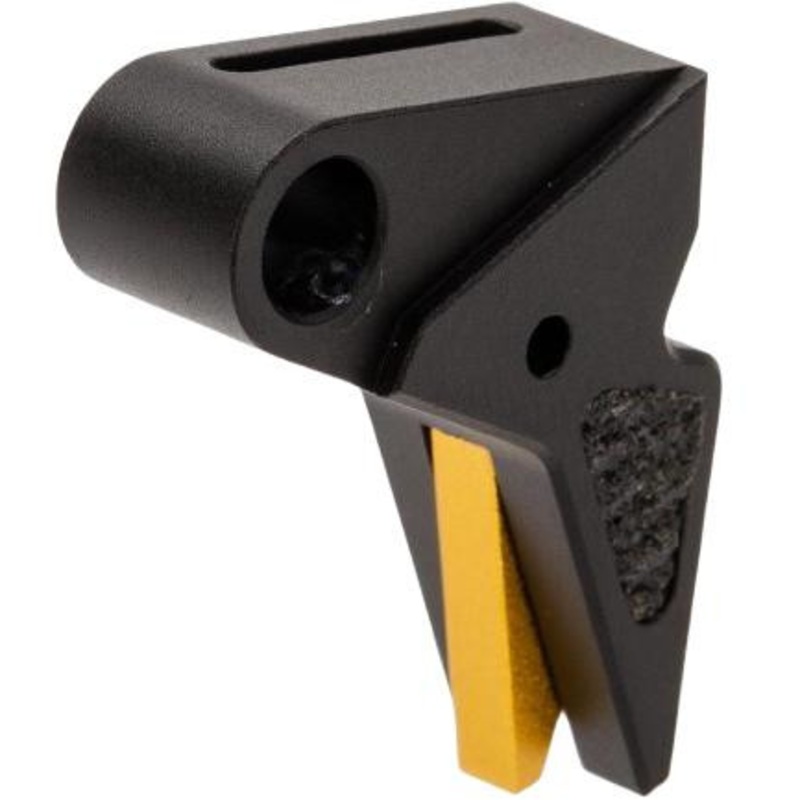 Angel Custom CNC Flat Trigger for KWA ATP, Black/Gold