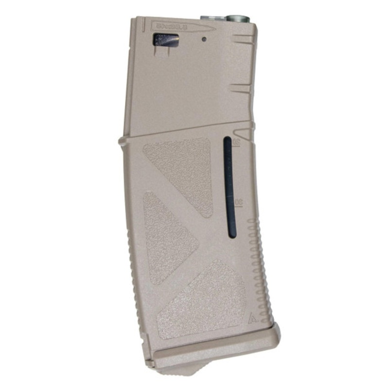 Arcturus Tactical M4/M16 Series 30/130rd High Speed Mid-Cap Airsoft Magazine, Tan