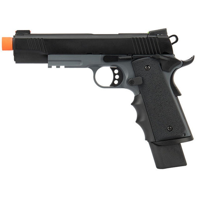 Army Armament Full Metal R32 Darkstorm Gas Blowback Airsoft Pistol, Black/Gray