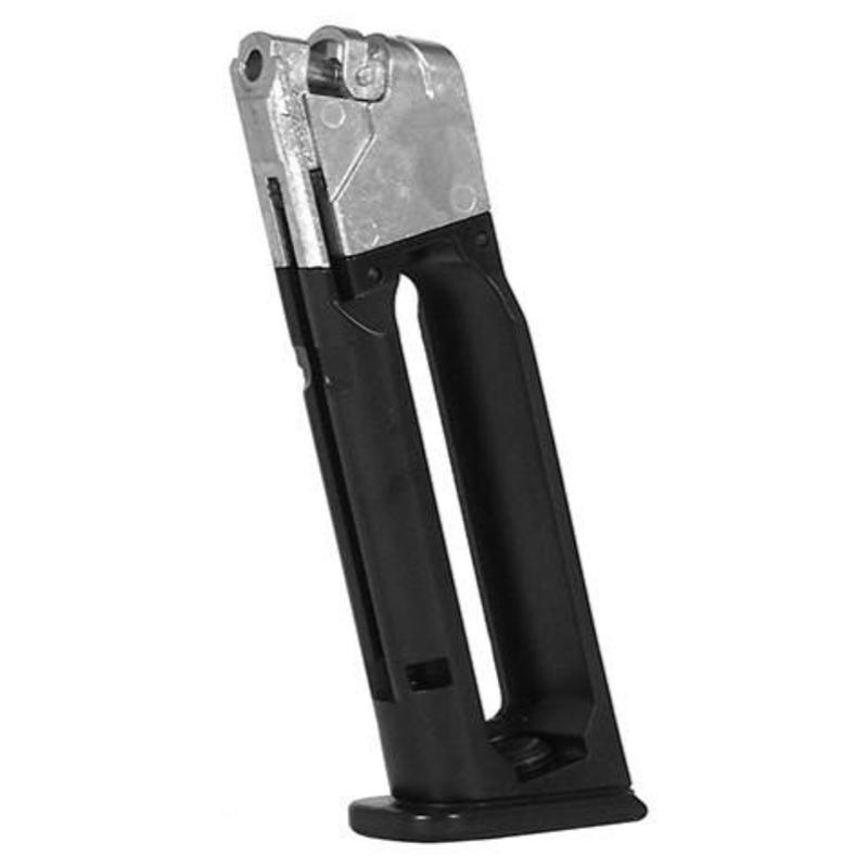 ASG ISSC M22 CO2 .177 Cal 18rds NBB Airgun Pistol Magazine, Black
