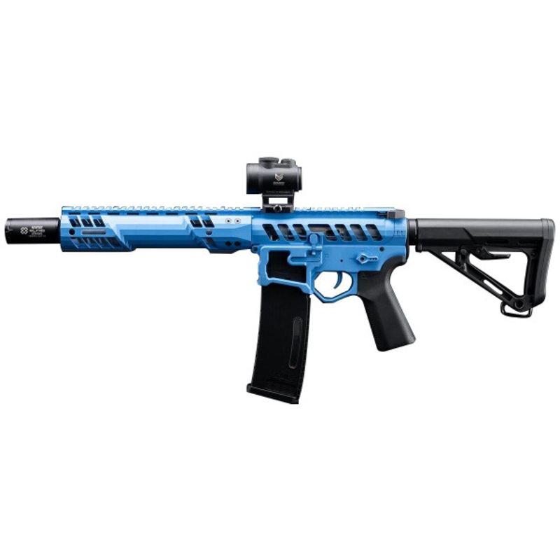 EMG F-1 UDR-15 SBR Airsoft AEG Rifle w/ GATE Aster Mosfet, Blue/Black