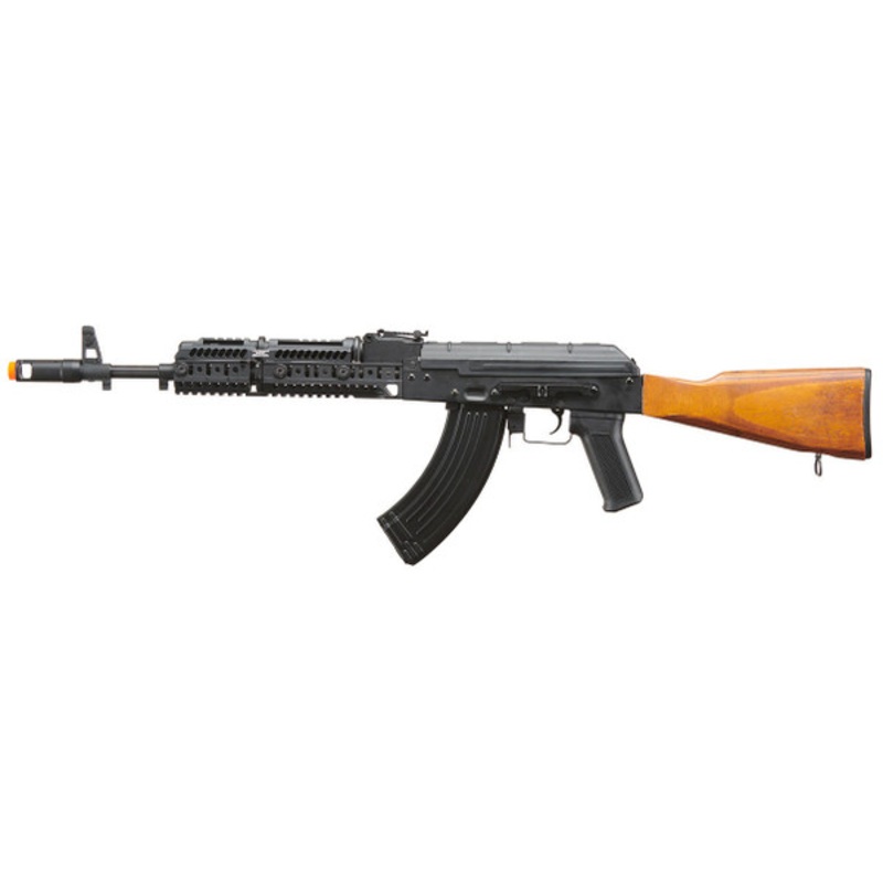 Lancer Tactical AK-Series AK-74M AEG Airsoft Rifle, Black/Wood
