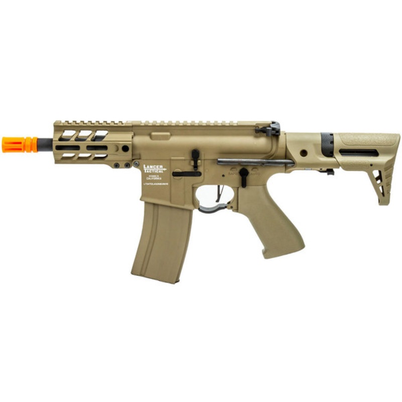 Lancer Tactical Enforcer Gen 2 Battle Hawk 4 PDW Airsoft AEG Rifle, Tan