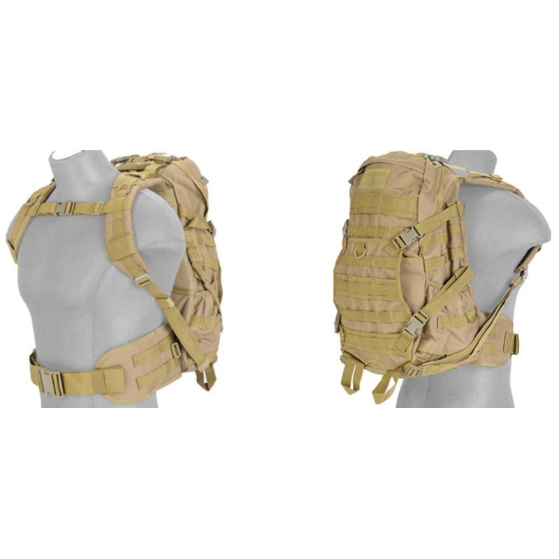 Lancer Tactical FAST Pack EDC Backpack, Tan