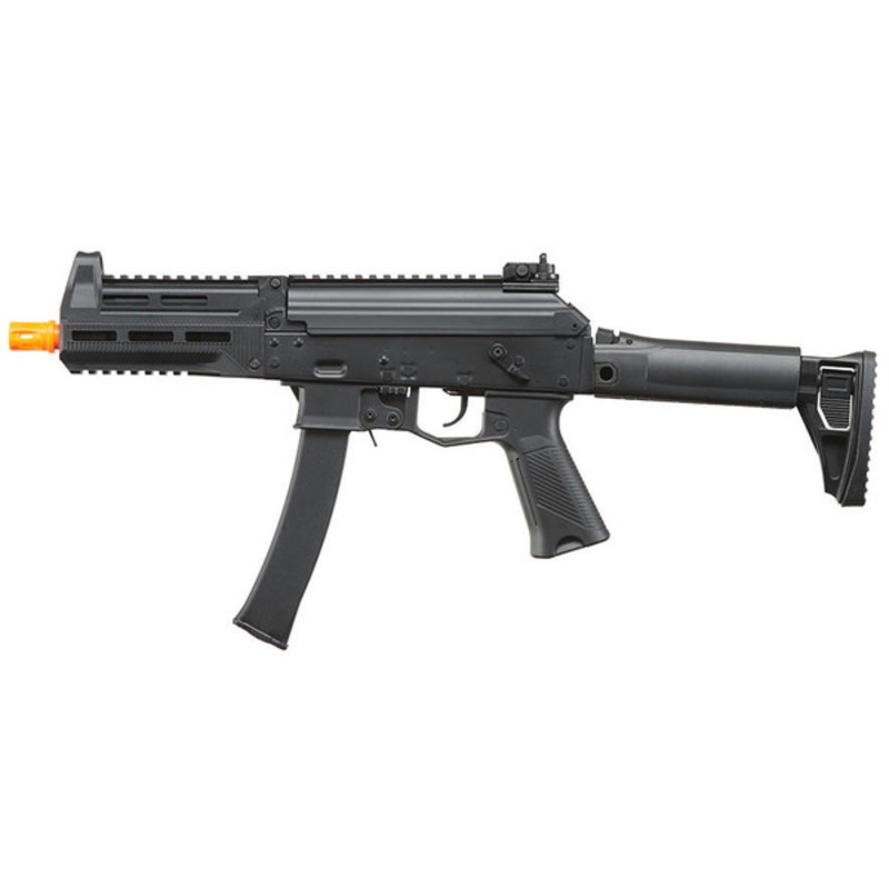 Lancer Tactical Full Metal PP20 EBB Airsoft SMG AEG Rifle, Black