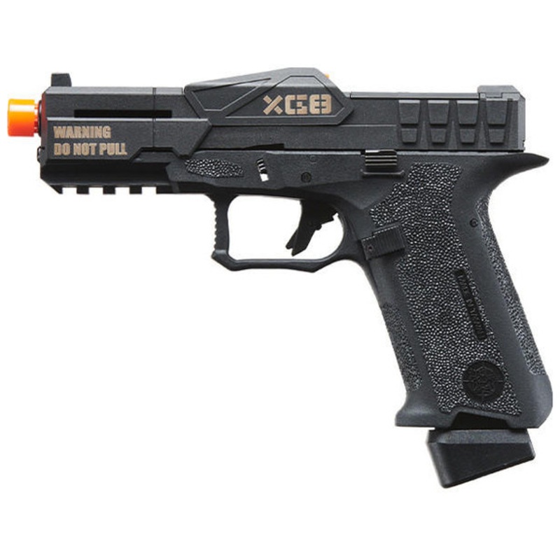Poseidon CSI XG8 Close Combat Tactical GBB Airsoft Pistol, Black