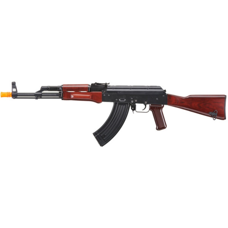 Tokyo Marui AKM ZET System Gas Blowback Airsoft Rifle, Black/Wood