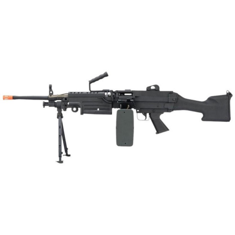 A&K Cybergun FN Licensed Middleweight M249 MK II SAW Airsoft Machine Gun, Black