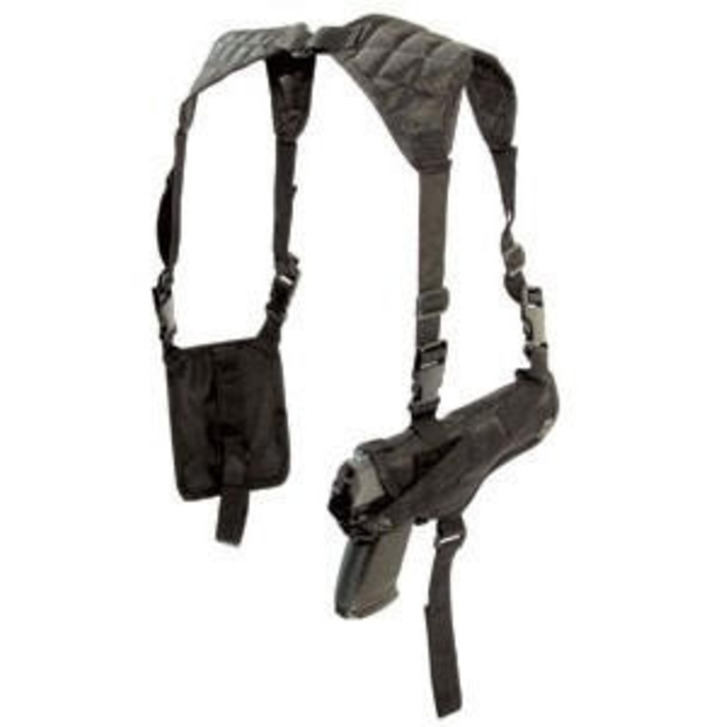 Crosman Shoulder Holster Mag Pouch For Med-Frame Guns, Black