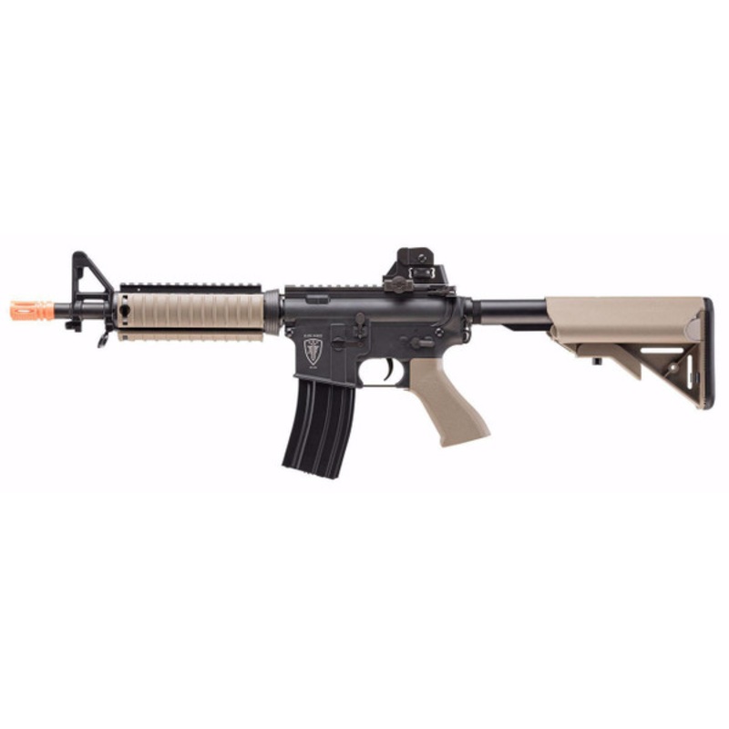 Elite Force M4 CQBX w/ Eye Trace 2023 Airsoft AEG Rifle, Black/Tan