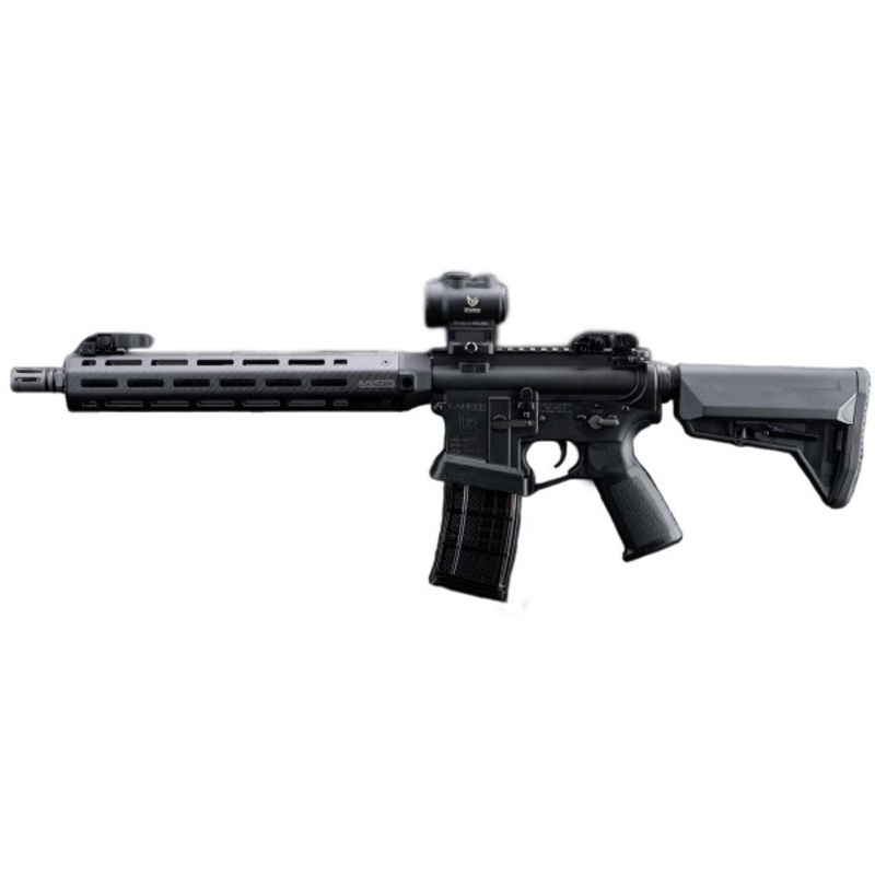 EMG Lancer Systems Licensed L15 Defense 15 Carbon Fiber Airsoft AEG Rifle, Black