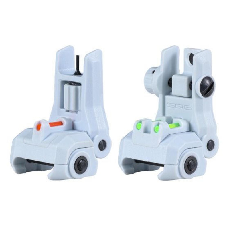 G&G Dual-Profile Fiber Optic Flip-up Sight, Macaron Blue