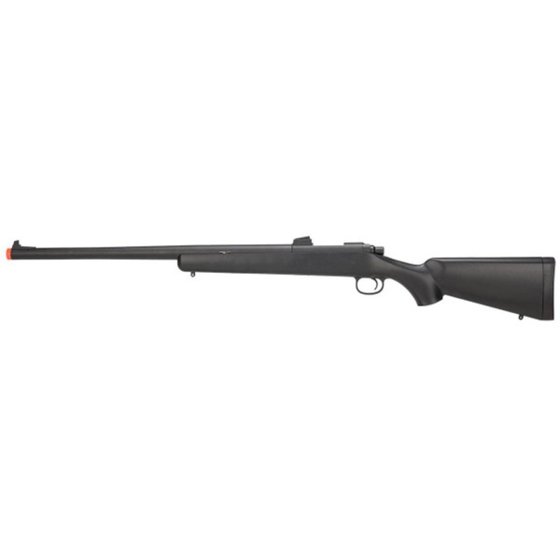 HFC 2377 Bolt Action Airsoft Sniper Rifle w/ Fixed Iron Sights, Black