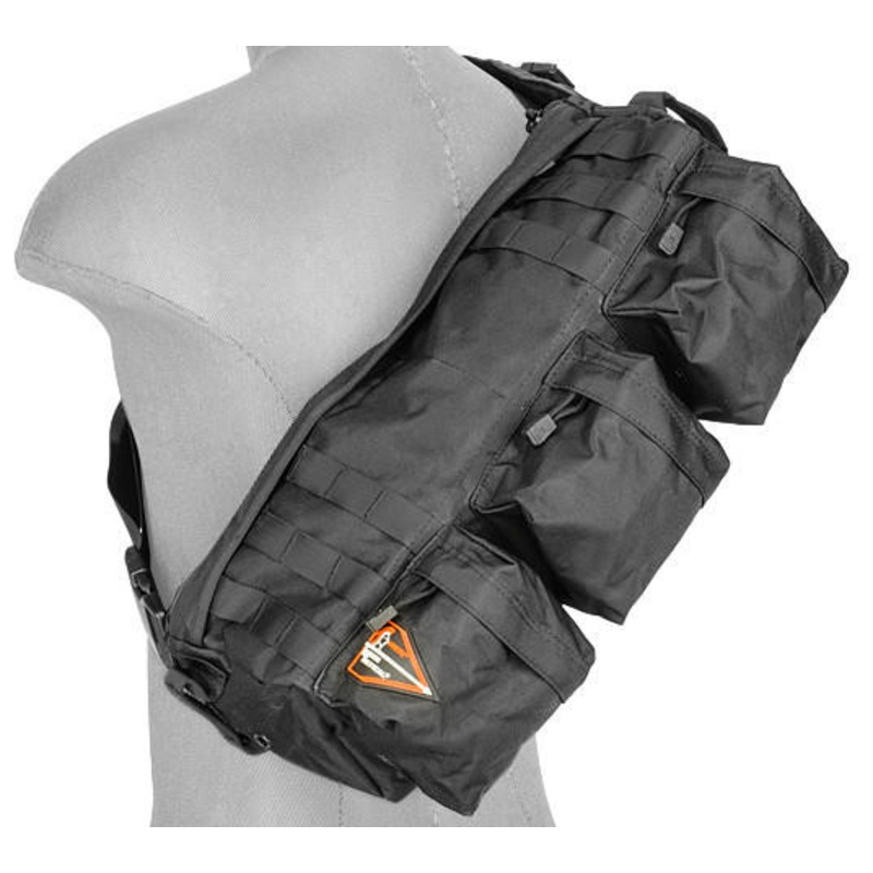 Lancer Tactical 1000D Nylon Go Pack Backpack, Black