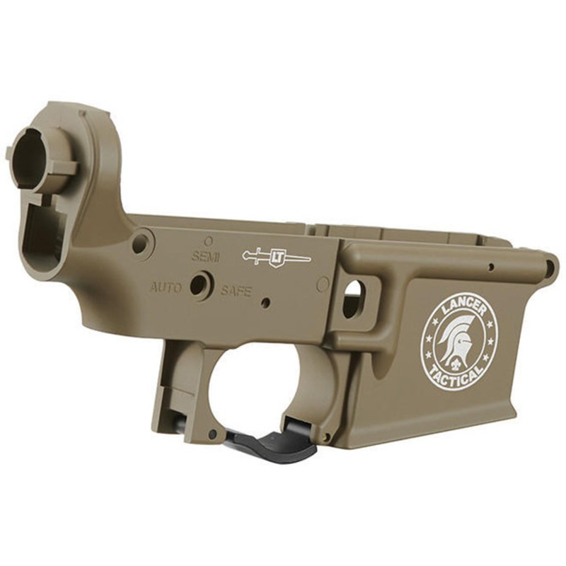 Lancer Tactical Metal Lower Receiver for M4 AEGs, Tan