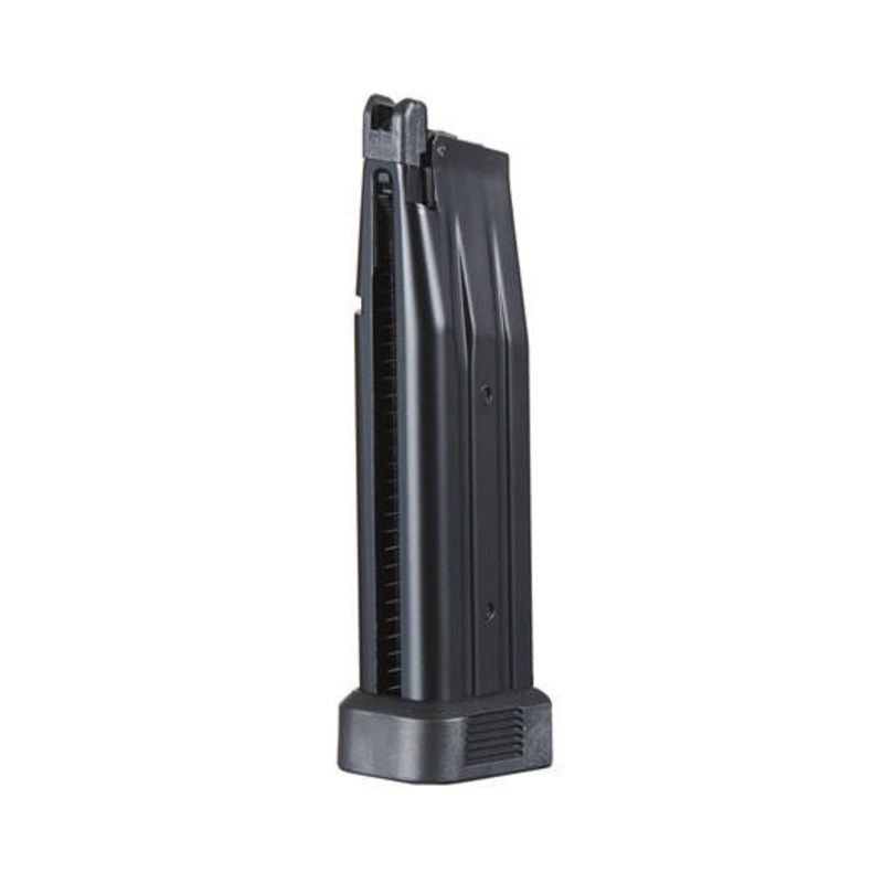 Lancer Tactical Stryk 28rd Hi-Capa Green Gas Magazine, Black