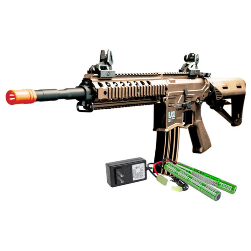 Valken ASL Hi-Velocity MOD-L AEG Airsoft Gun w/ Battery & Charger Combo, Desert Tan