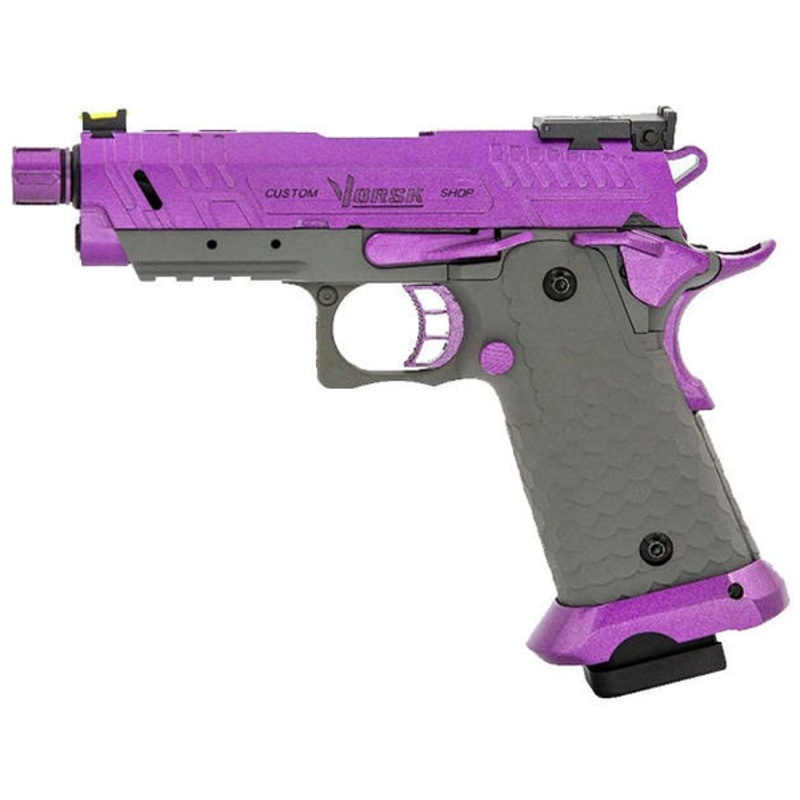 Vorsk CS Compact Vengeance 3.8 GBB Hi-Capa Airsoft Pistol, Purple/Grey
