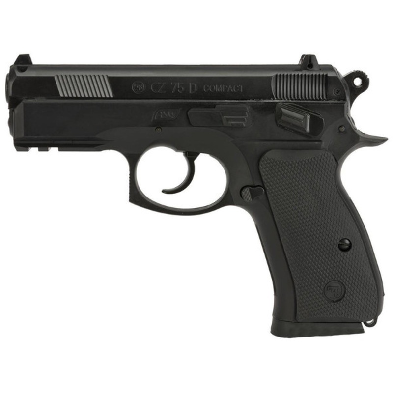 ASG CZ 75D Compact CO2 .177 Non-Blowback Airgun Pistol, Black