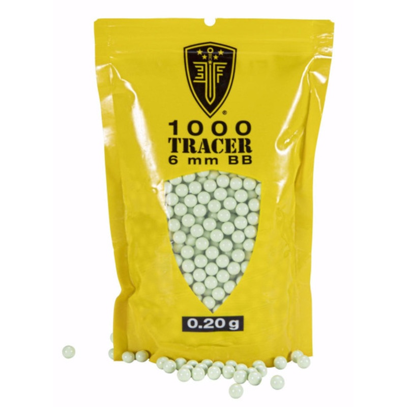 Elite Force Tracer BBs, 0.20g, 1000ct Bag, Green