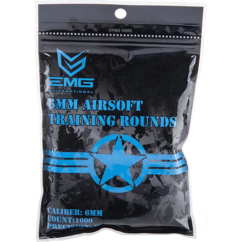 EMG International Match Grade 0.20g 1000 Rounds 6mm Airsoft BBs, Light Blue