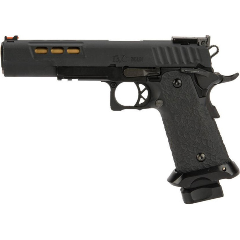 EMG STI International DVC 3-GUN CO2 GBB 2011 Airsoft Training Pistol, Black