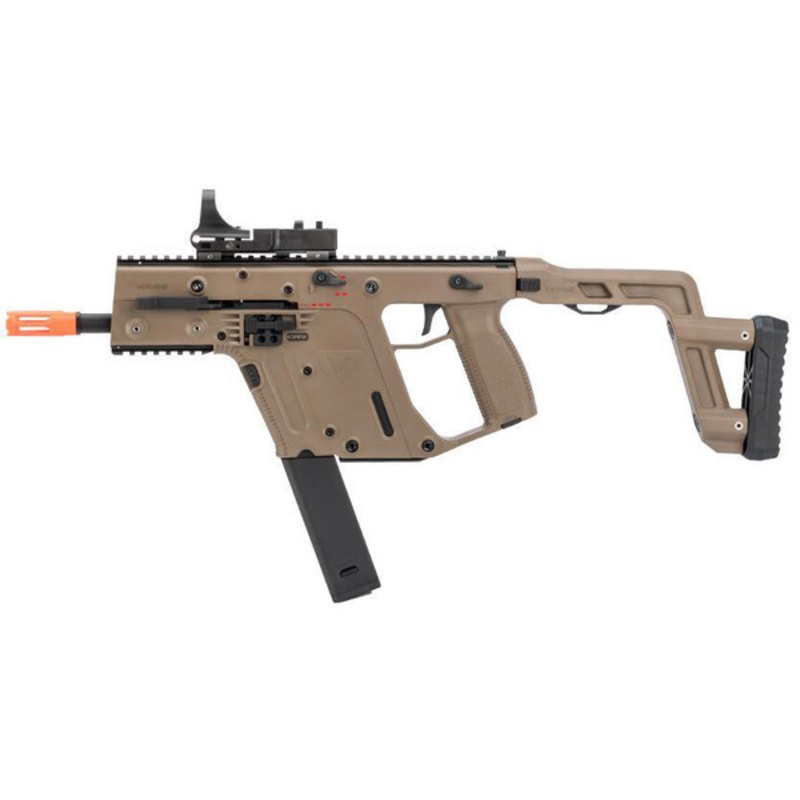 Krytac KRISS USA Licensed KRISS Vector AEG Airsoft SMG Rifle, Flat Dark Earth