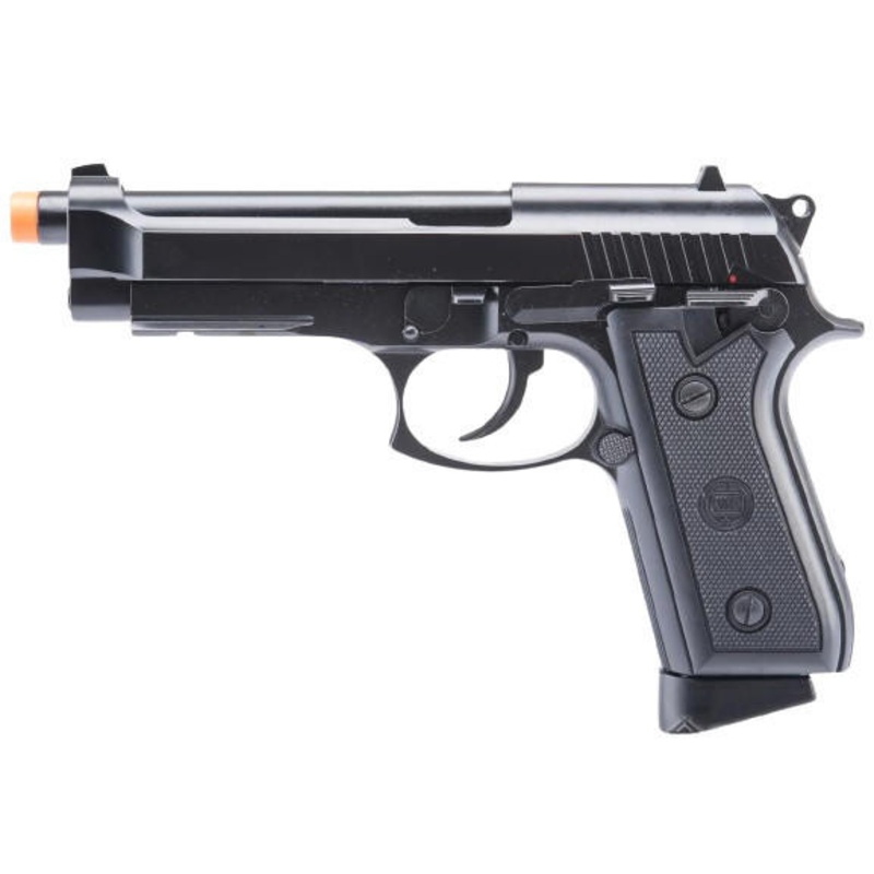 KWC M9 PT92 Semi / Full Auto GBB CO2 Airsoft Pistol, Black