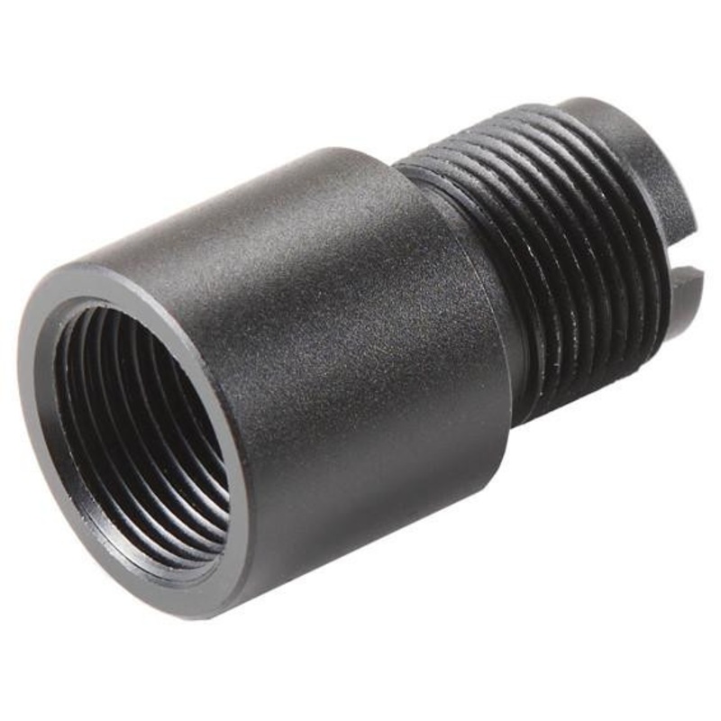 Lancer Tactical 14mm CCW to 14mm CW Thread Adapter, Black