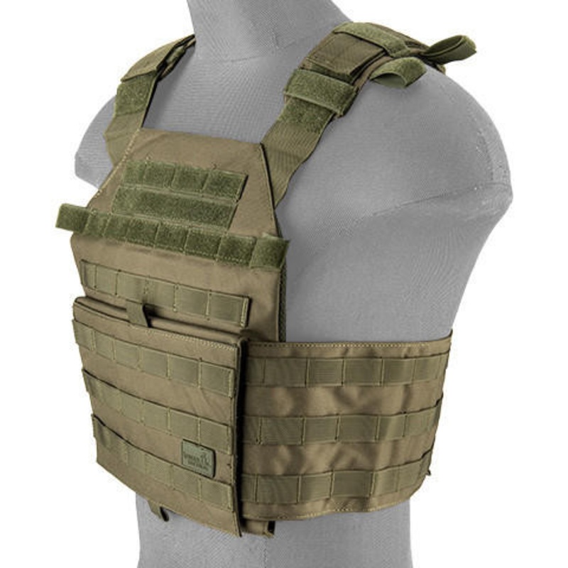 Lancer Tactical Assault Recon Plate Carrier, OD Green