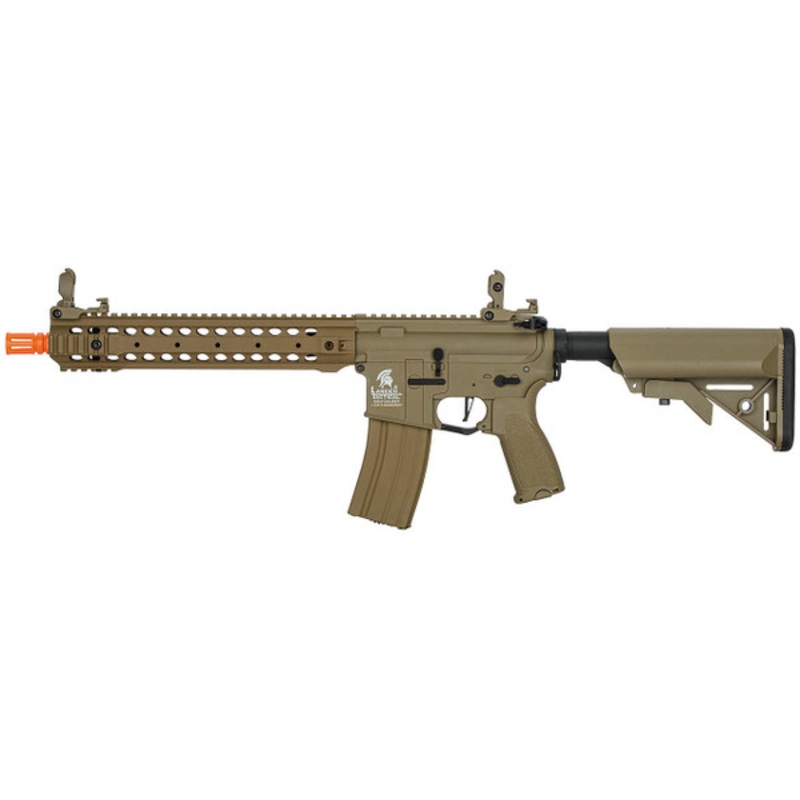 Lancer Tactical LT-24 Hybrid M4 Carbine AEG Airsoft Rifle, Tan
