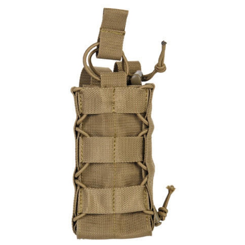 Lancer Tactical Nylon Pouch For Radio/Canteen, Tan