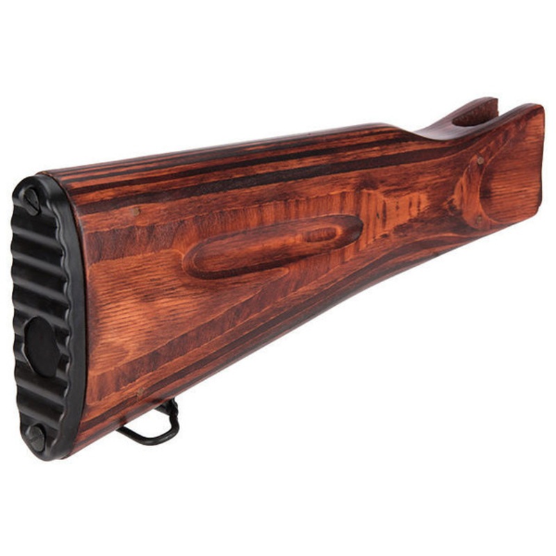 LCT Airsoft AK Series AK-74 Style LCK74 Fixed Stock, Wood